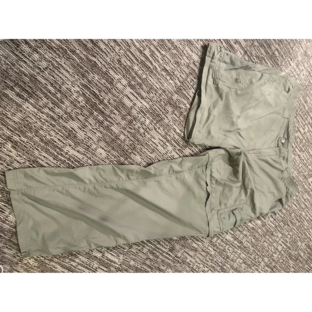Columbia Titanium Convertible Hiking Pants Mens XL Sage Green Zip Off TL8273